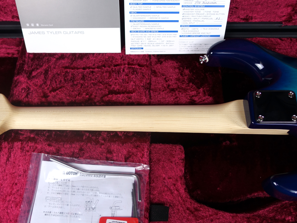 Studio Elite QMT Blue Burst James Tyler Japan エレクトリックギター 