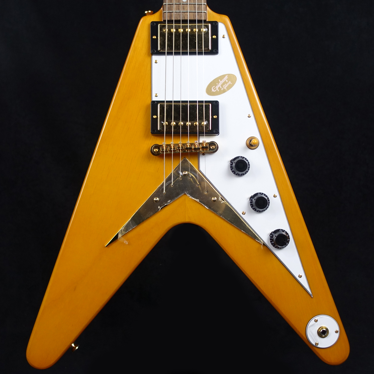 Inspired by Gibson Custom 1958 Korina Flying V Aged Natural