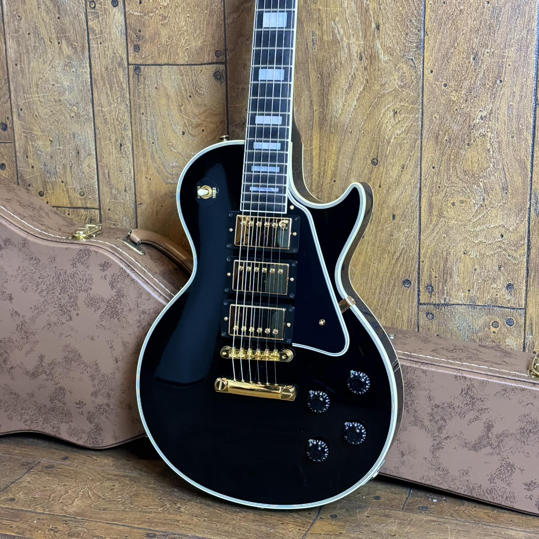 20th Anniversary 1957 Les Paul Custom Reissue 3 Pickups Ebony