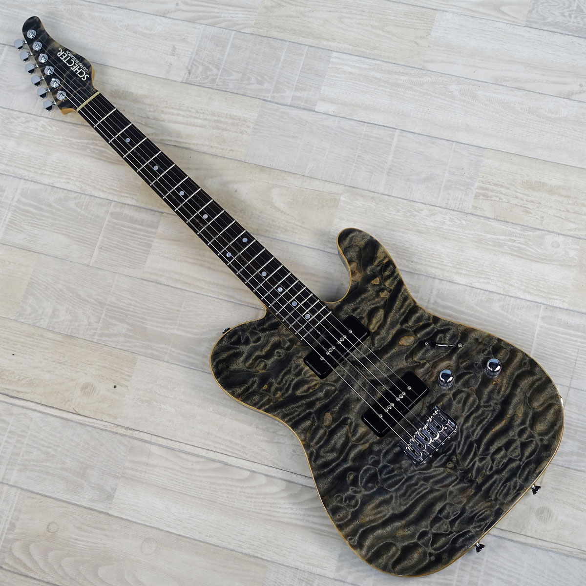 KR-1/P-Fix Black Natural SCHECTER エレクトリックギター