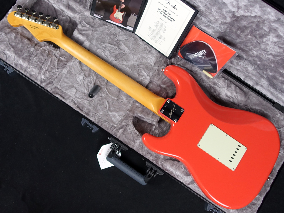 Made in Japan Limited Shigeru Suzuki Stratocaster Fiesta Red