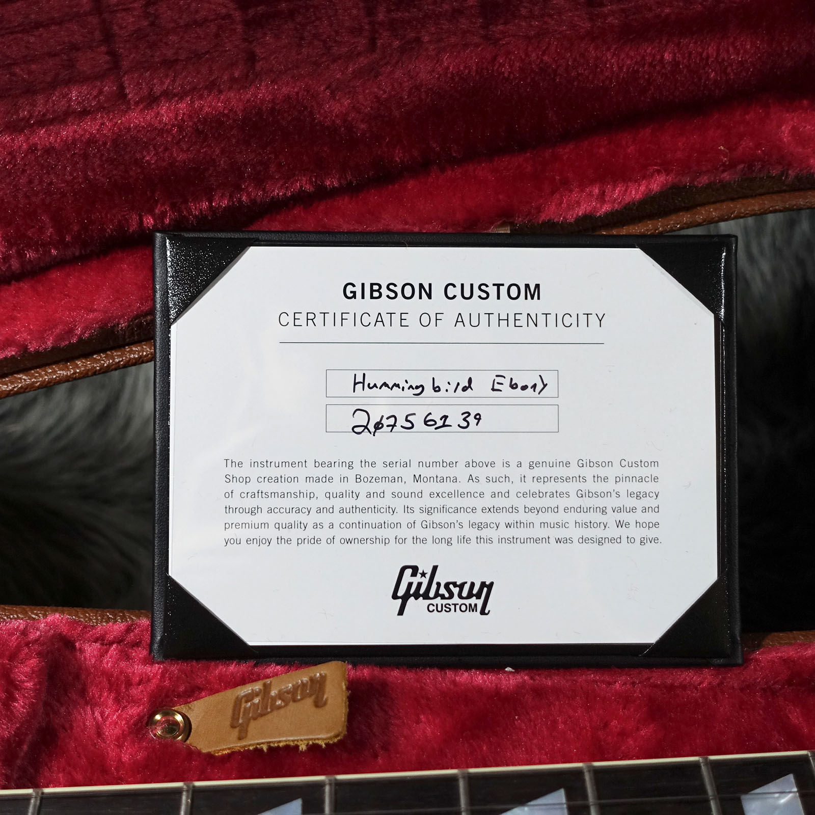 Hummingbird Original Ebony Gibson エレクトリック・アコースティック