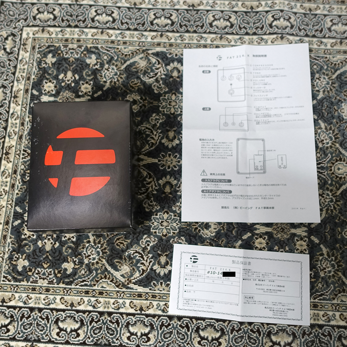 214.K / Compressor FAT ギター用エフェクター コンプレッサー 商品