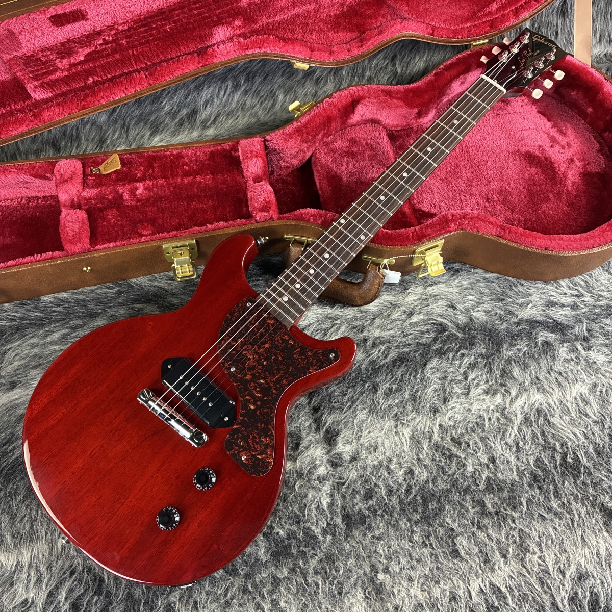 レスポール 水玉 Les Paul Junior Double Cutaway Tortoise Vintage Cherry Gibson