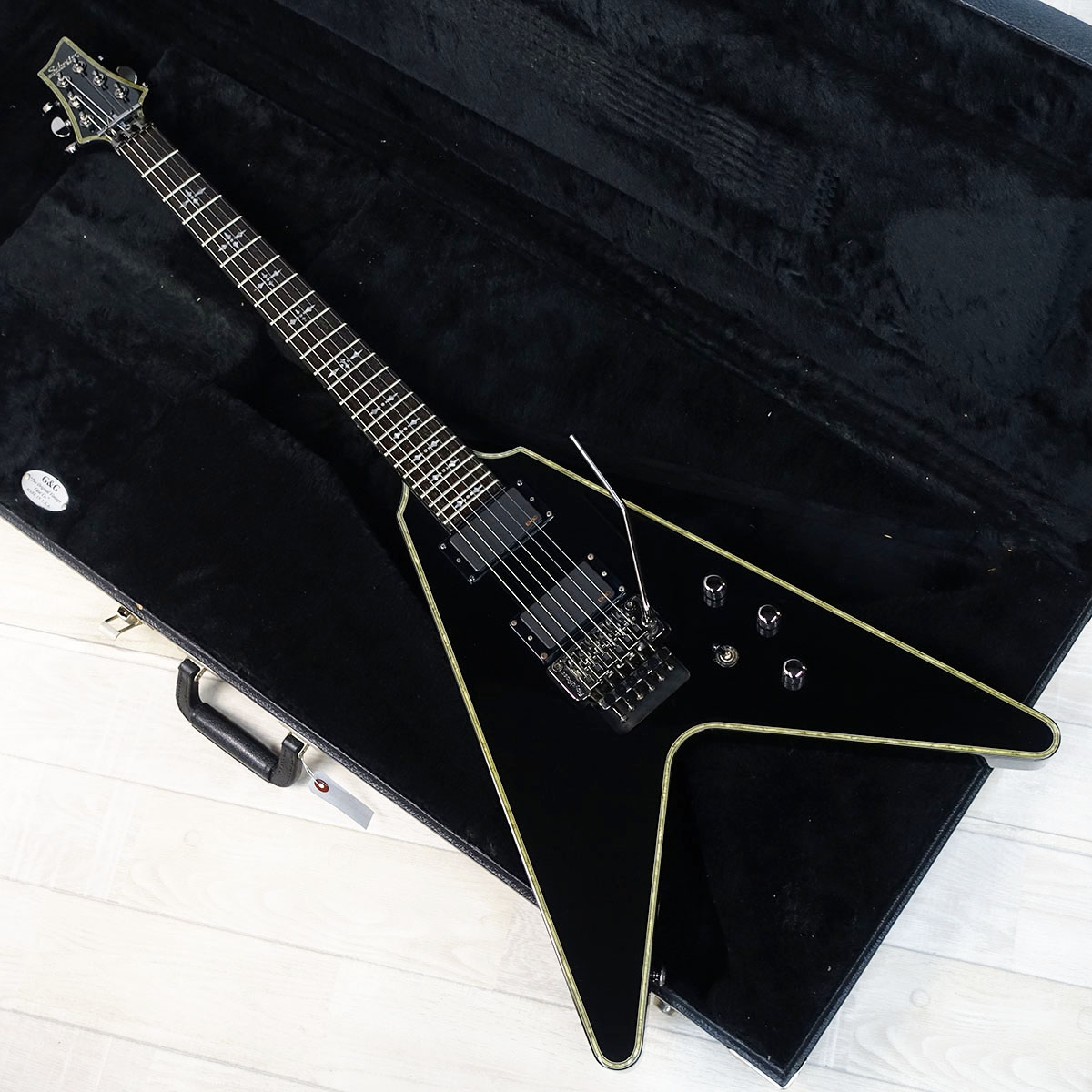 Hellraiser AD-V-1-FR-HR Black SCHECTER エレクトリックギター V