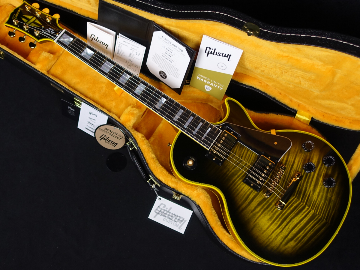 Les Paul Custom AAA Top Chambered Yellow Widow Gloss GH Gibson