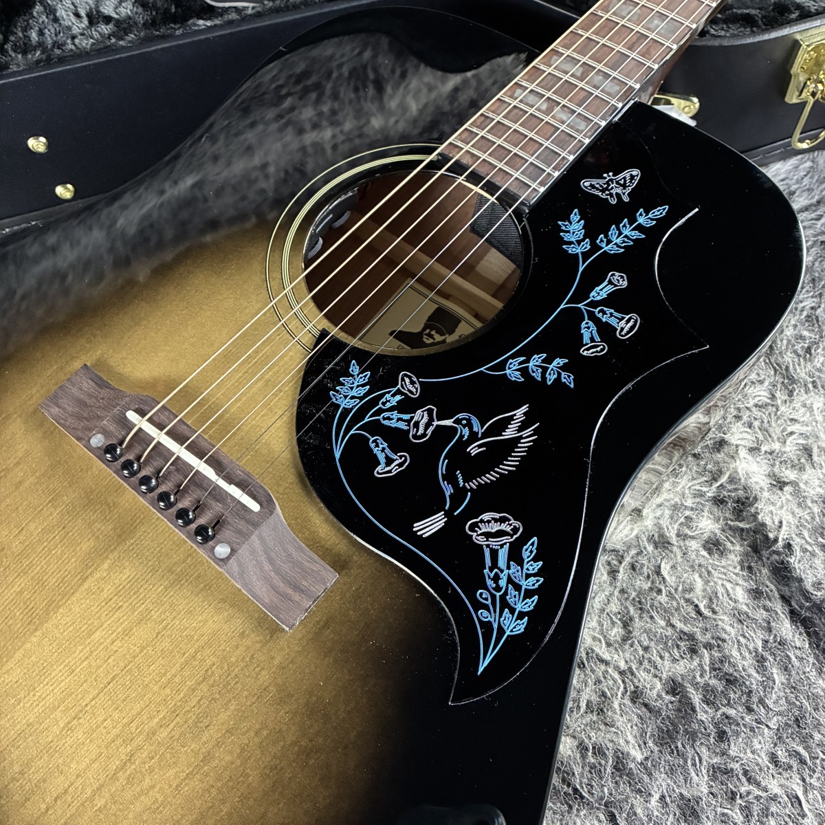 Eric Church Hummingbird Dark Studio Cobra Burst Epiphone