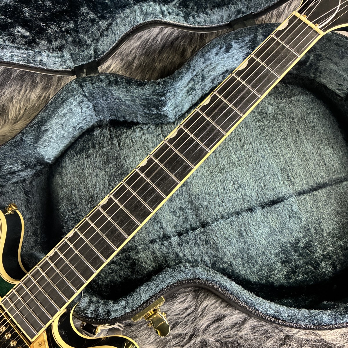 Broadkaster LX Center Block with String-Thru Bigsby and Gold