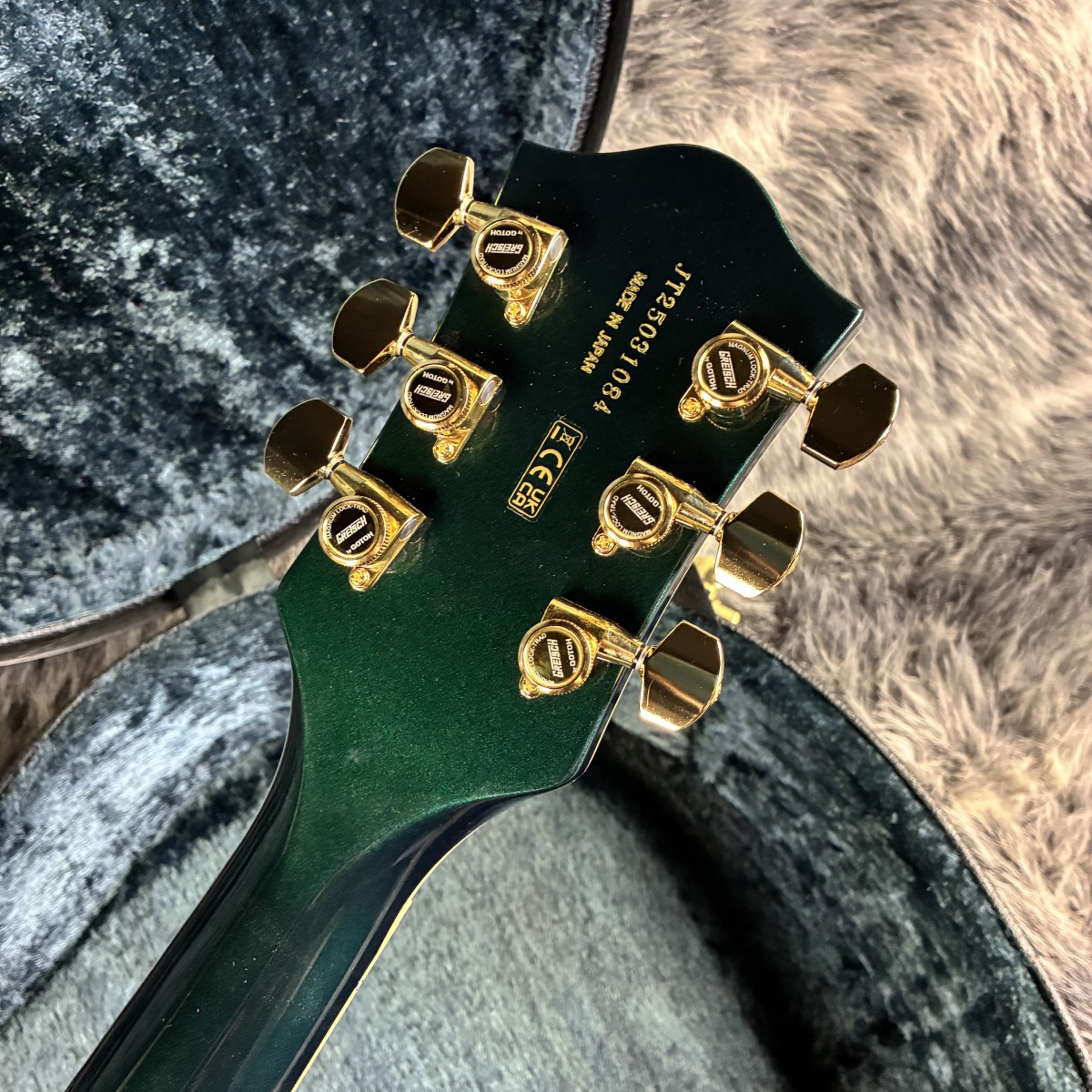 Broadkaster LX Center Block with String-Thru Bigsby and Gold