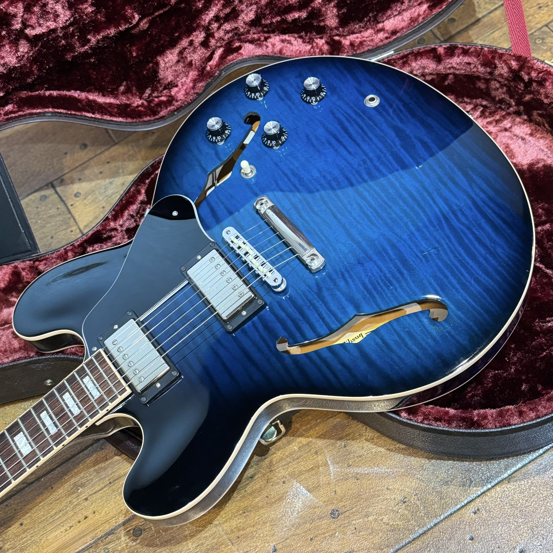 ES-335 Figured 2019 Model Blue Burst Gibson Memphis エレクトリック