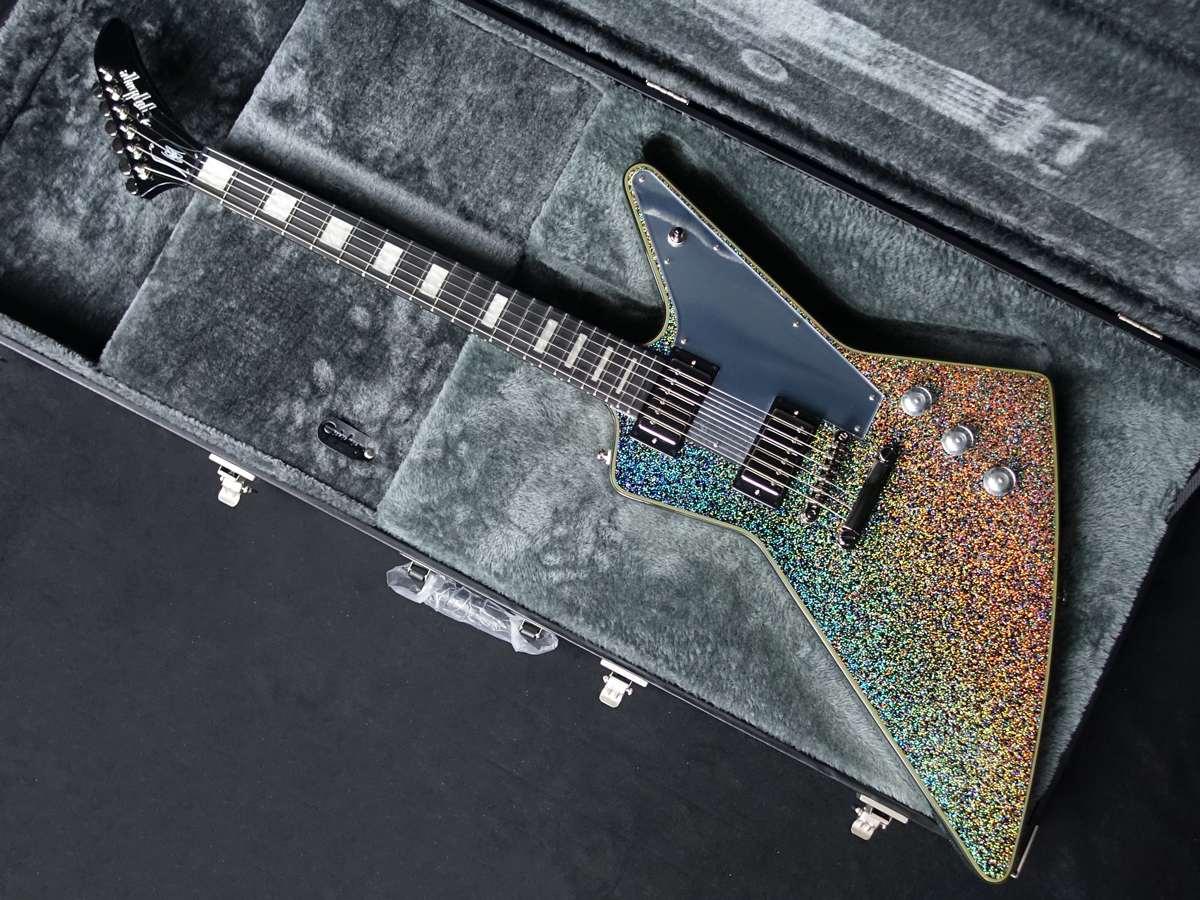Lzzy Hale Explorer Custom Black Diamond Holographic Sparkle