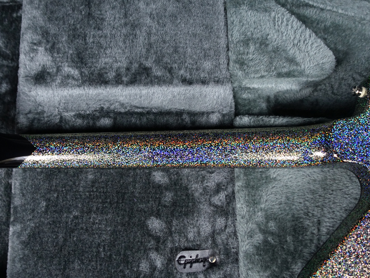 Lzzy Hale Explorer Custom Black Diamond Holographic Sparkle