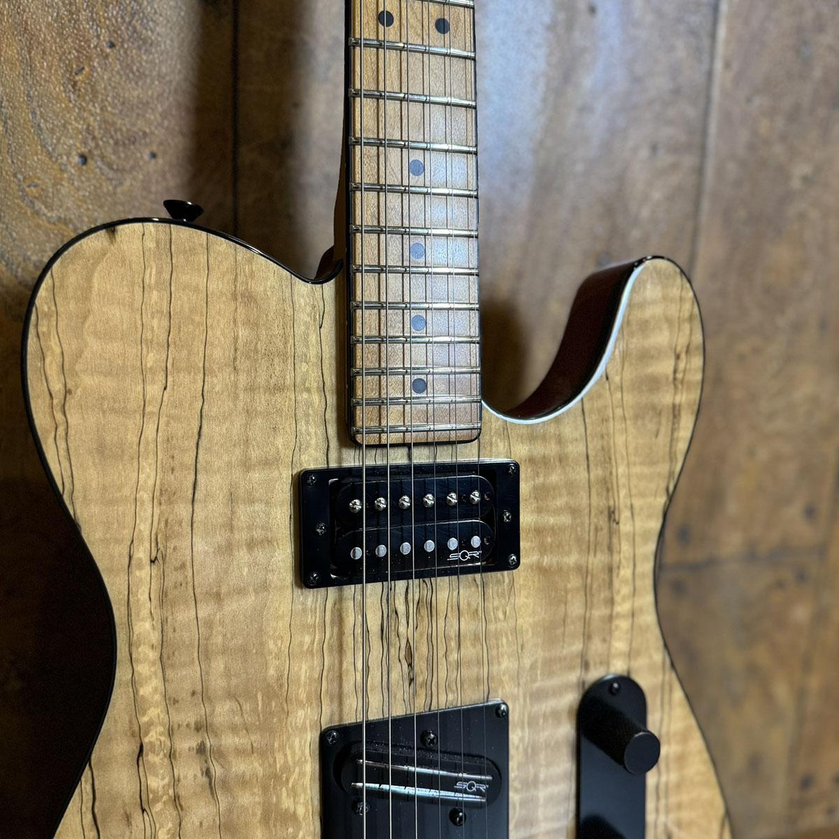 FSR Contemporary Exotic Telecaster RH Spalted Maple Top Roasted