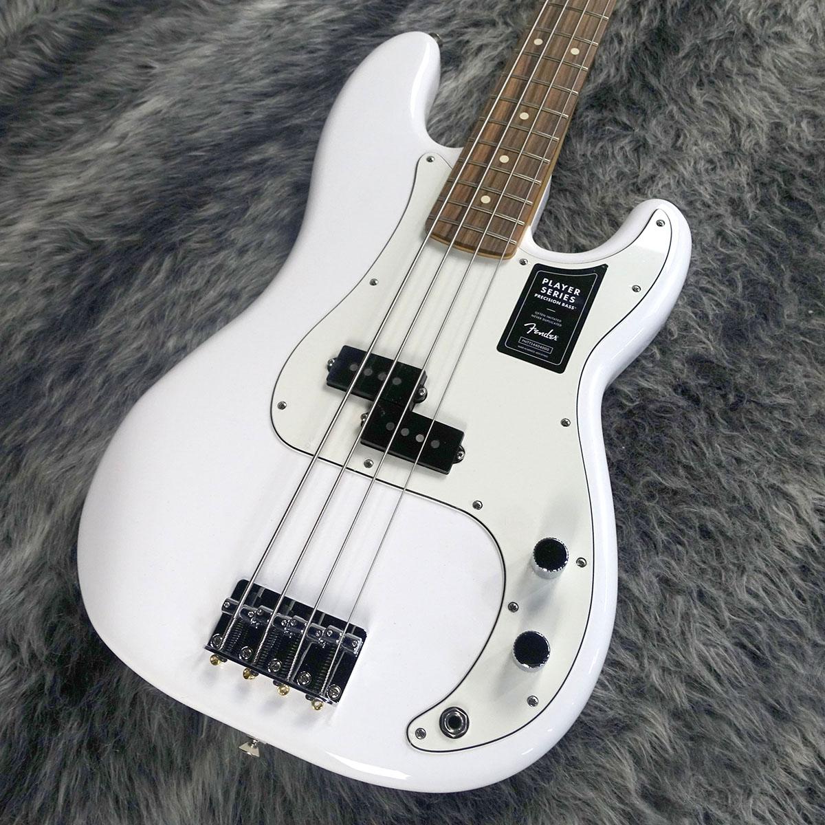 Player Precision Bass Pau Ferro Fingerboard Polar White Fender