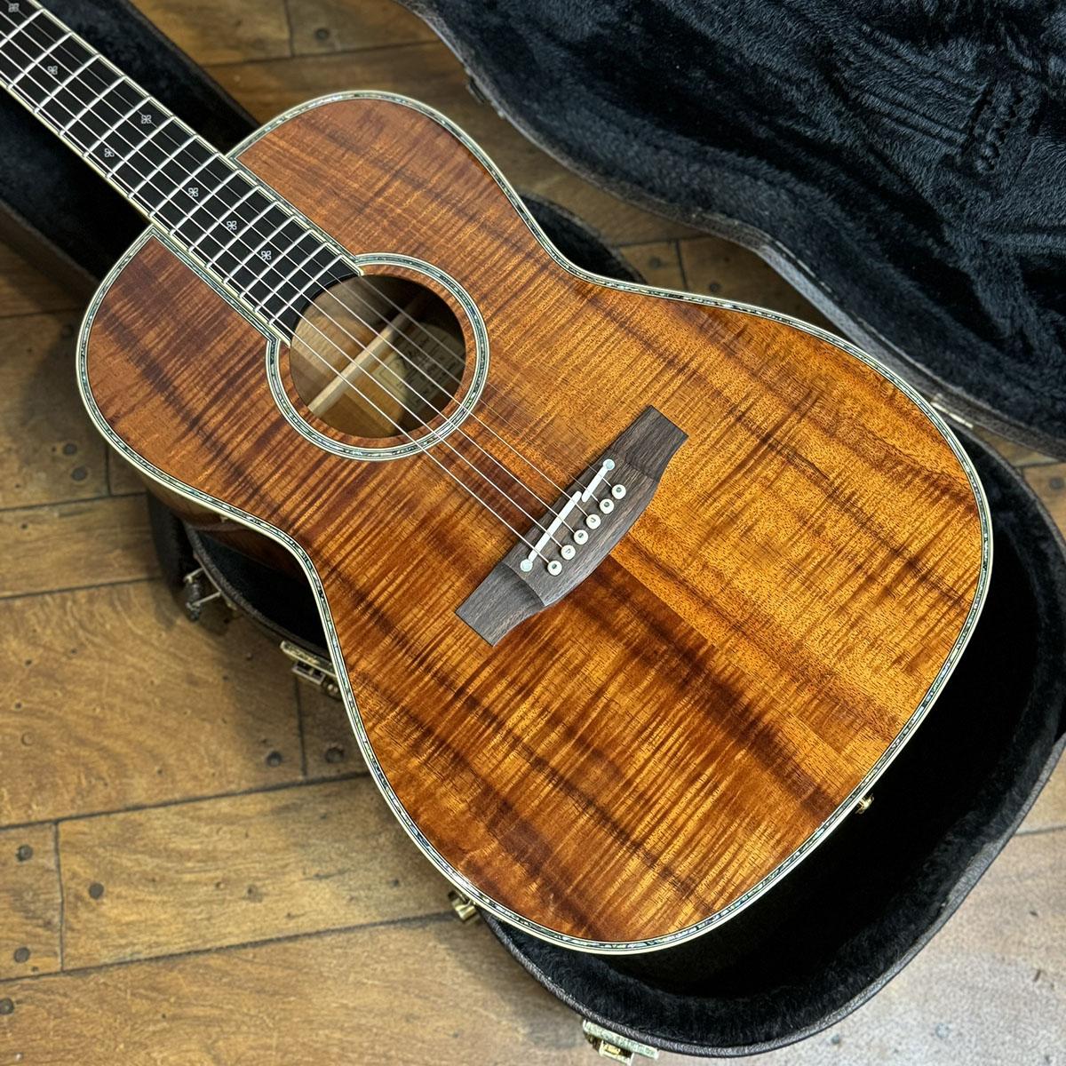 DSP400 All Solid Figured Hawaiian Koa Takamine アコースティック