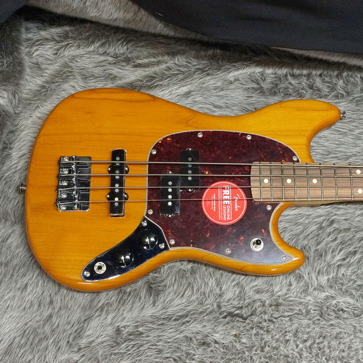 Player Mustang Bass PJ PF Aged Natural Fender Mexico