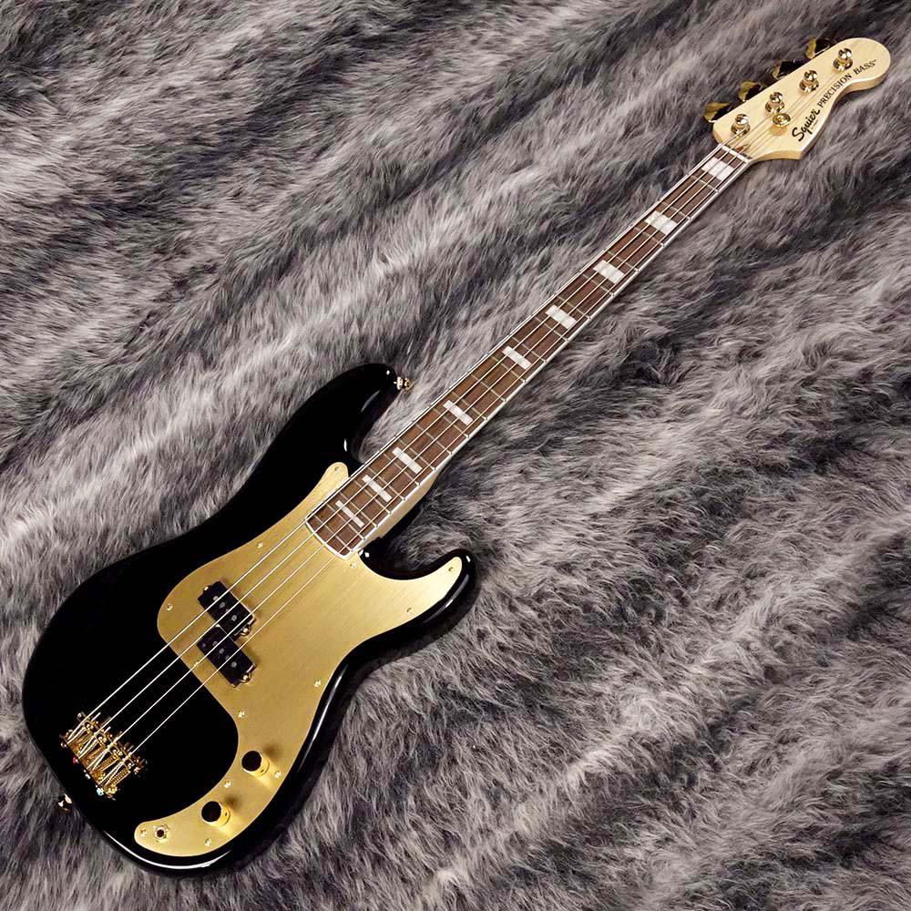40th Anniversary Precision Bass Gold Edition Black Squier