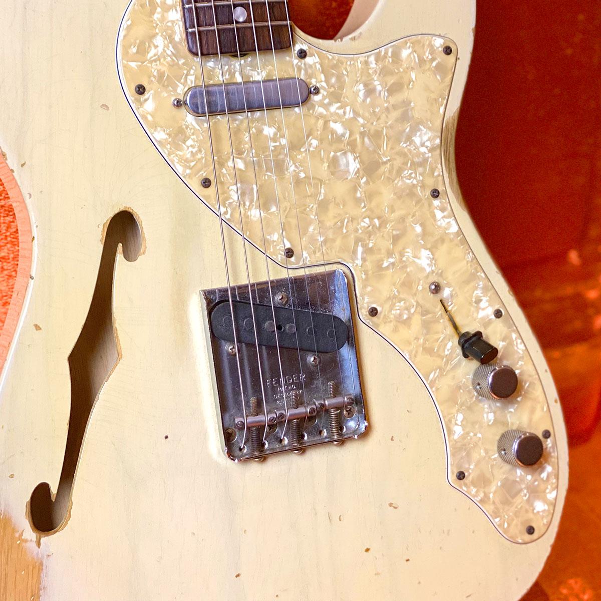 Team Build 1969 Telecaster Thinline Relic Vintage Blonde Fender