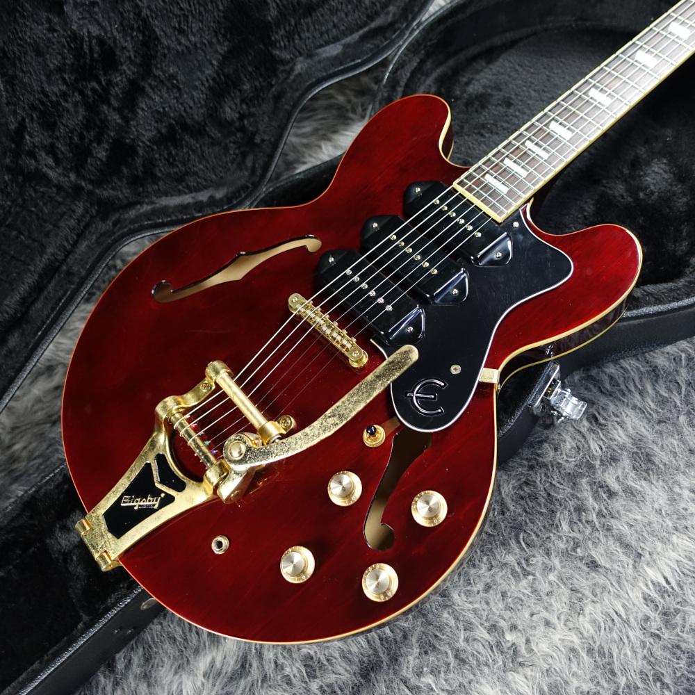 お値下げ中！ Epiphone Riviera Custom P93 WR セミアコ P-90×３ Bigsby搭載 エピフォン リヴィエラ カスタム 純正ソフトケース付き 西岡店 EPIPHONE (エピフォン) Limited Riviera Custom P93 Limited Riviera