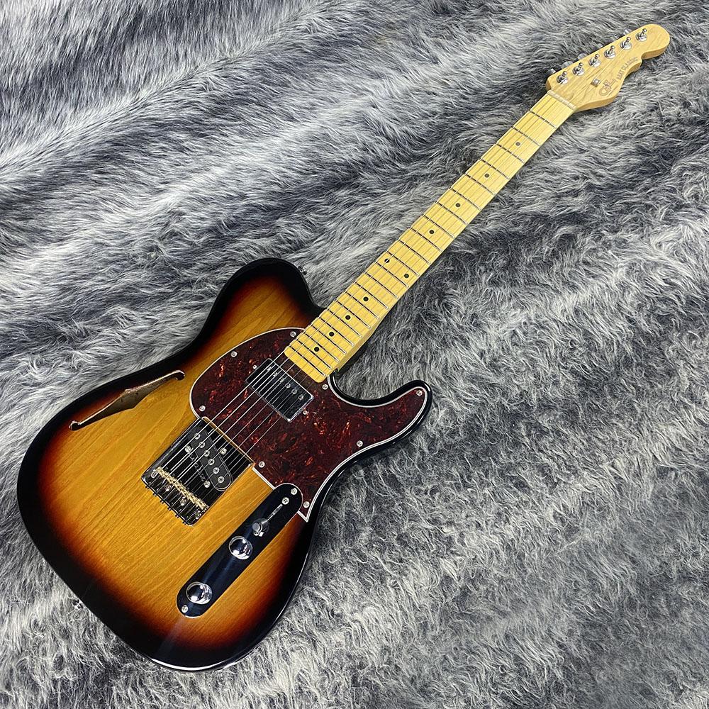 Tribute ASAT Classic Bluesboy Semi-Hollow 3-Tone Sunburst G&L