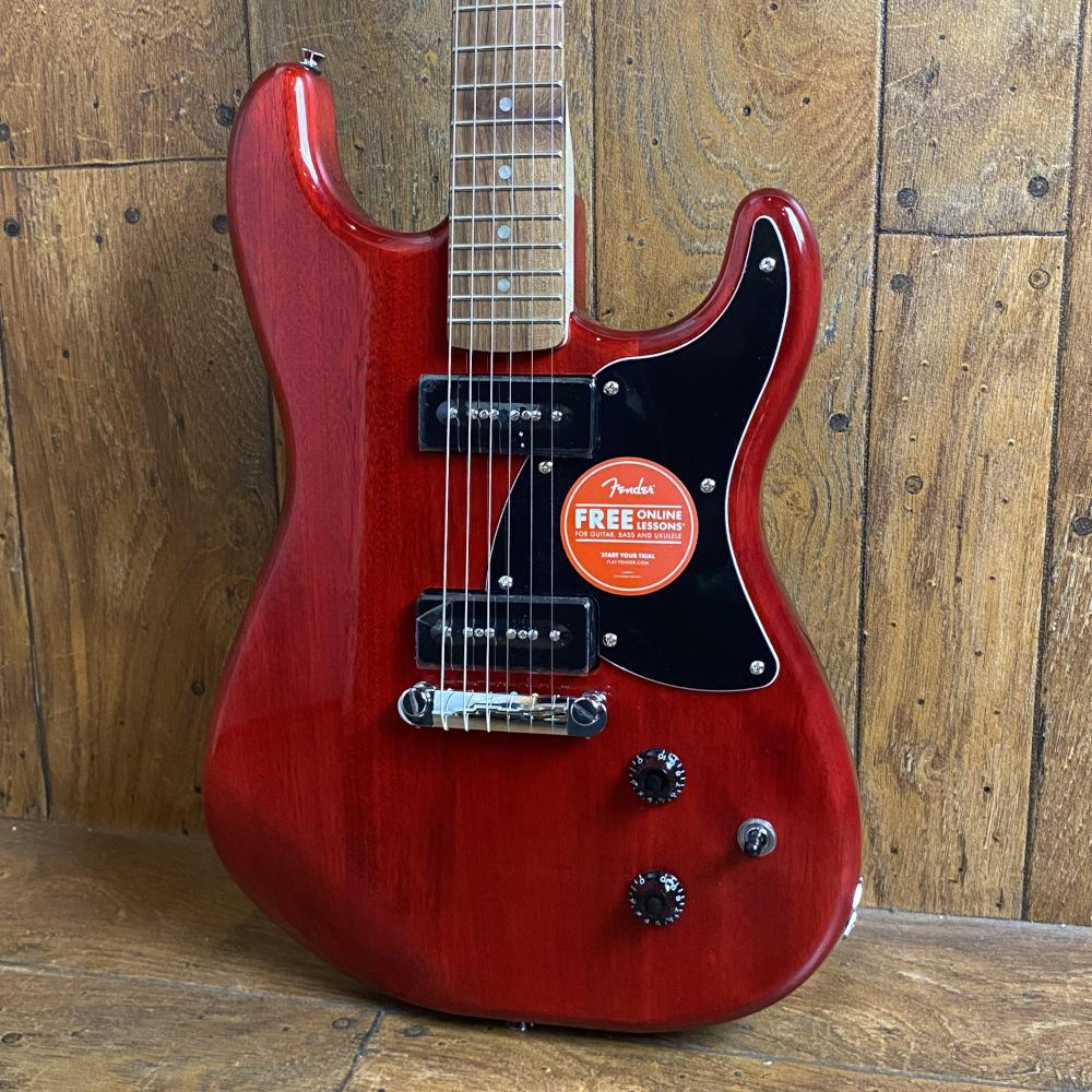 Paranormal Strat-O-Sonic Crimson Red Transparent Squier