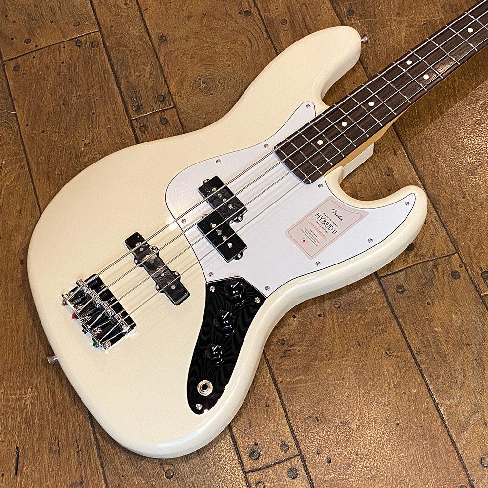 2024 Collection Made in Japan Hybrid II Jazz Bass PJ Olympic Pearl