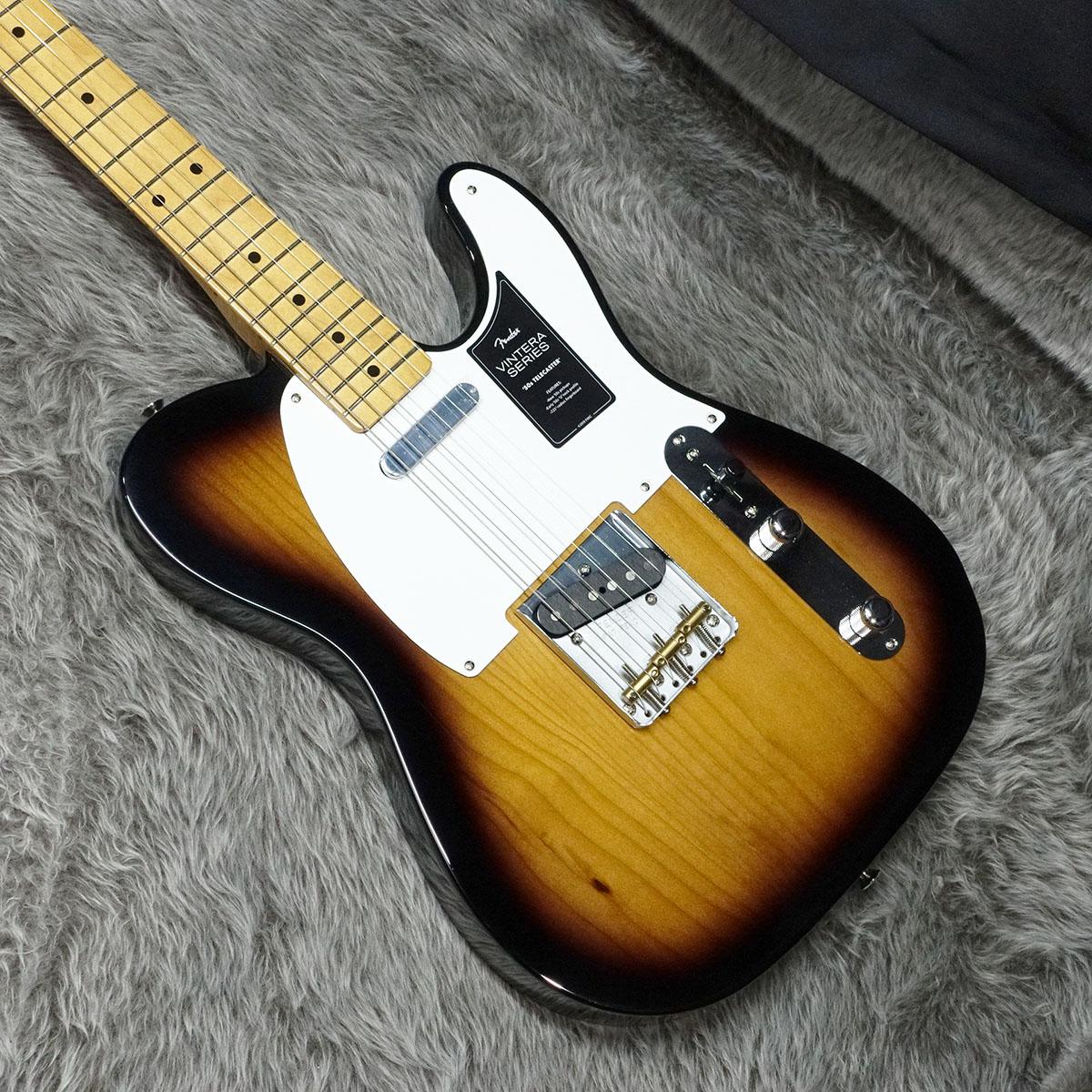 FenderRoadWorm50テレキャスター初期型2トーンカラーサンバースト Vintera 50s Telecaster MN 2-Color Sunburst Fender エレクトリック