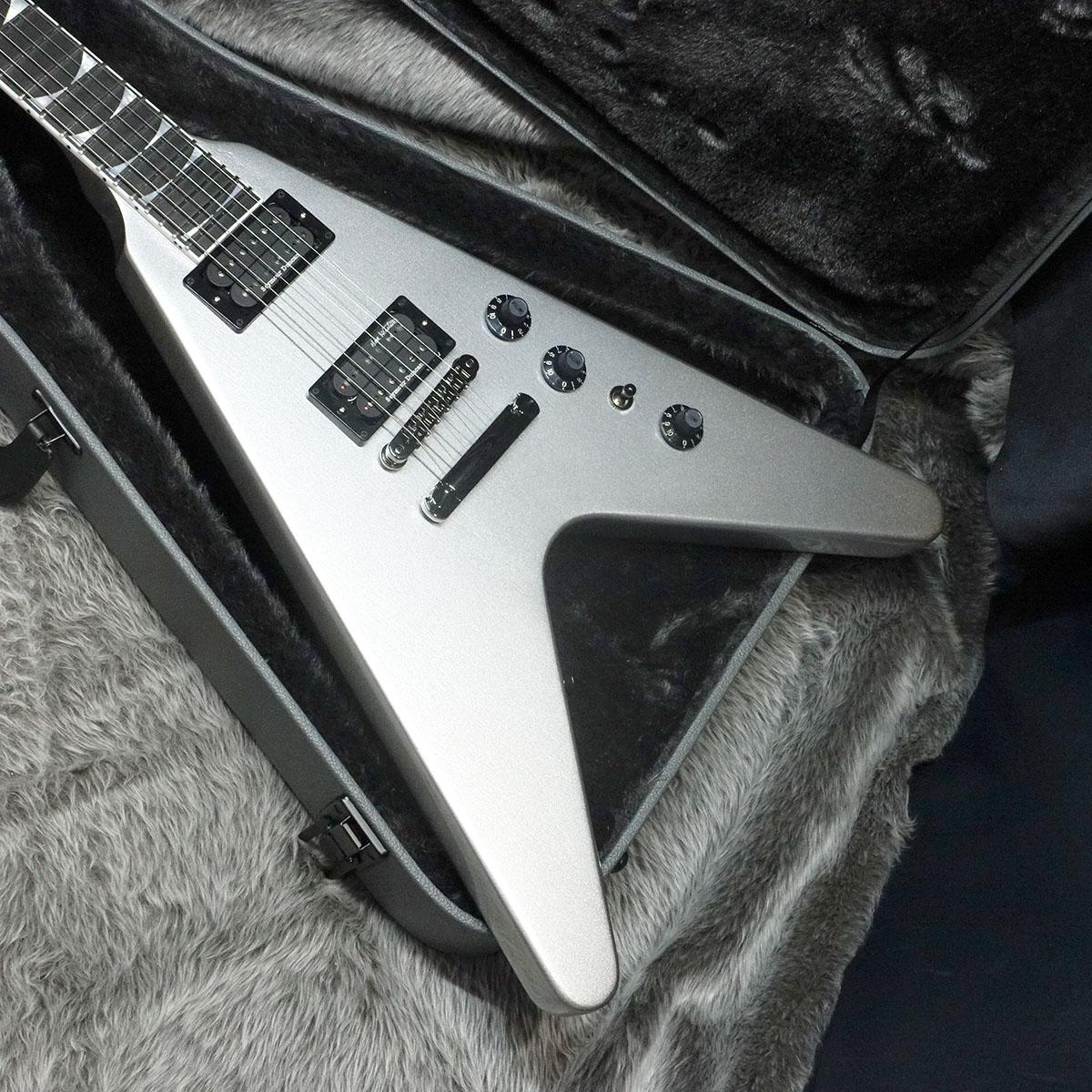 Dave Mustaine Flying V EXP Silver Metallic Gibson エレクトリック