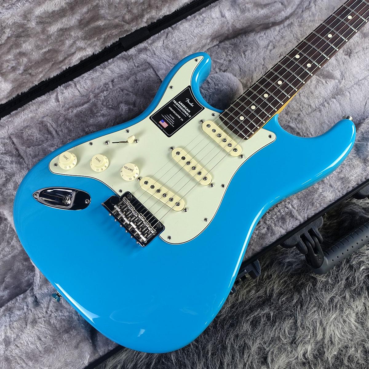 American Professional II Stratocaster Left-Hand Miami Blue【B級