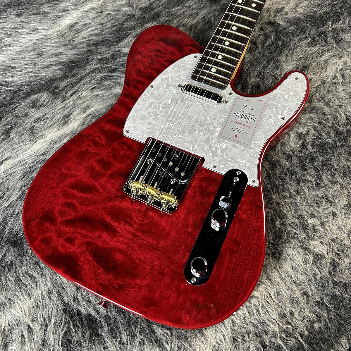Made in Japan Hybrid II 2024 Collection Telecaster Quilt Red Beryl