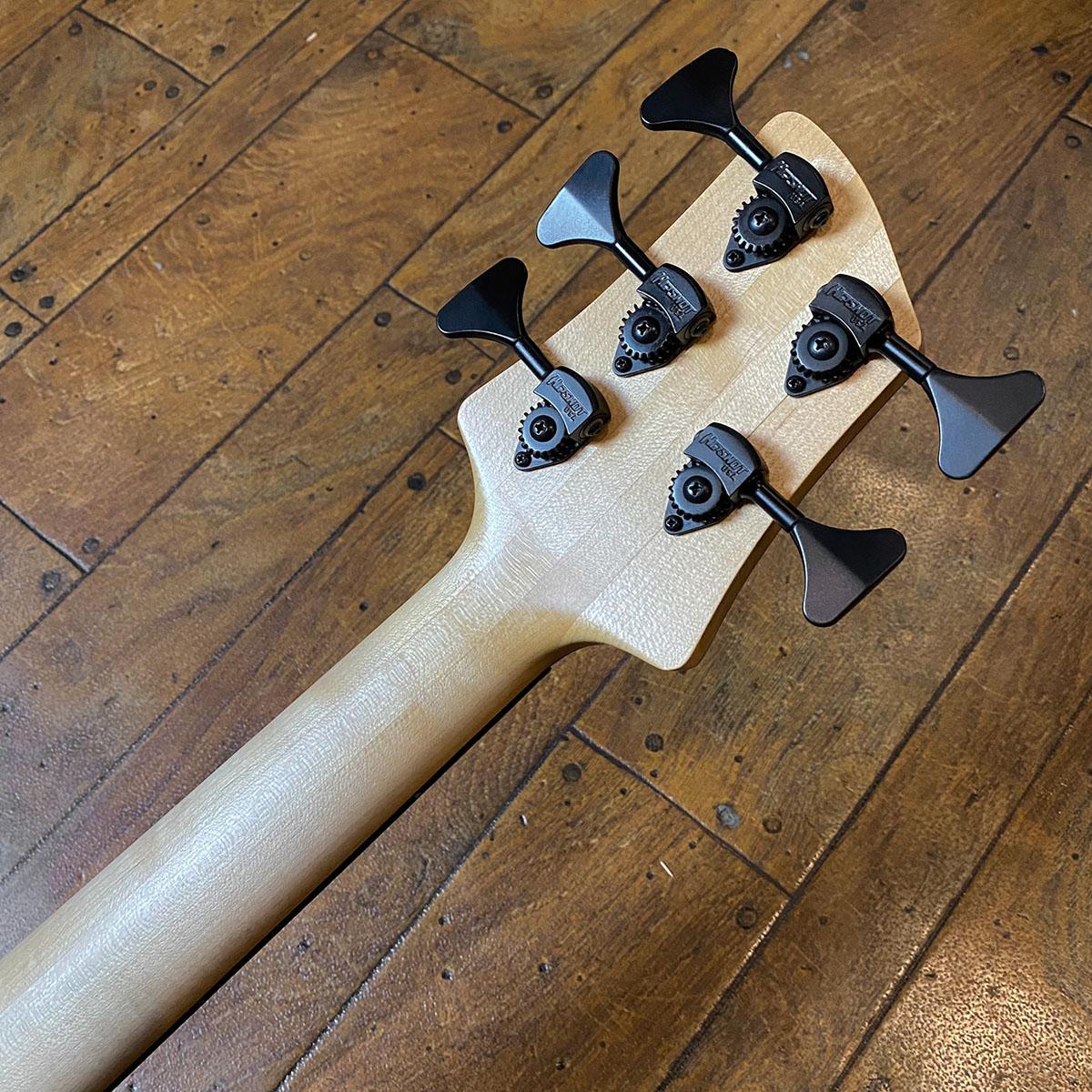 Gold Series e-volution Fretless 5st Spalted Maple Burl Top elrick
