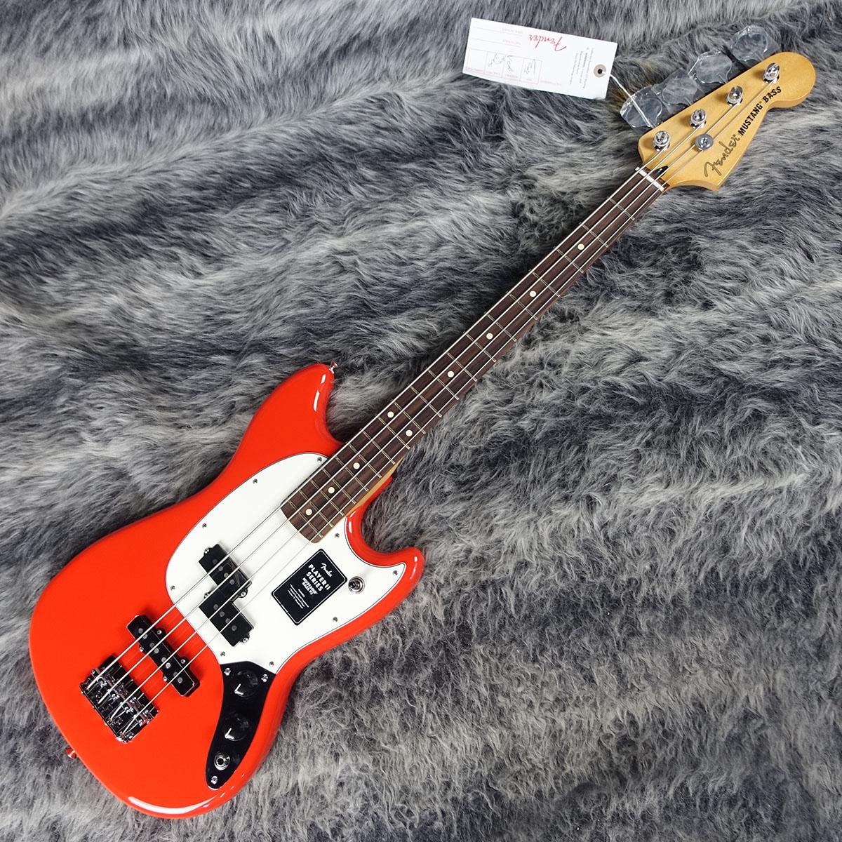 Player II Mustang Bass PJ Coral Red Fender エレクトリック・ベース