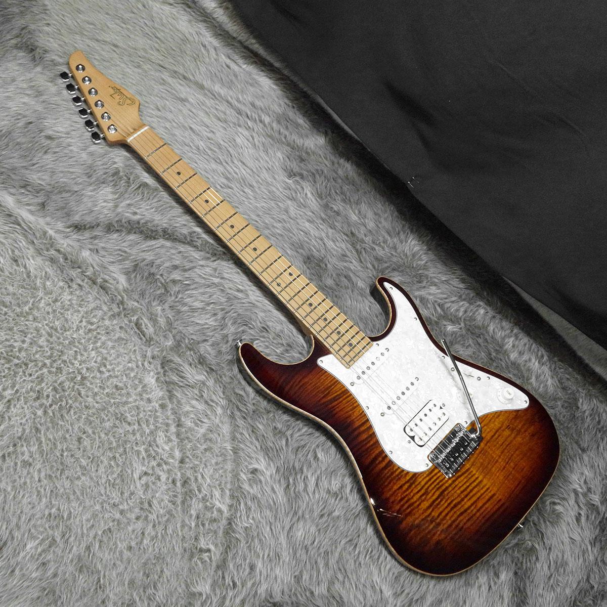 フジゲン　suhrピックアップ レリック加工、 エレキギター Standard Plus Bengal Burst Roasted Maple Suhr エレクトリックギター
