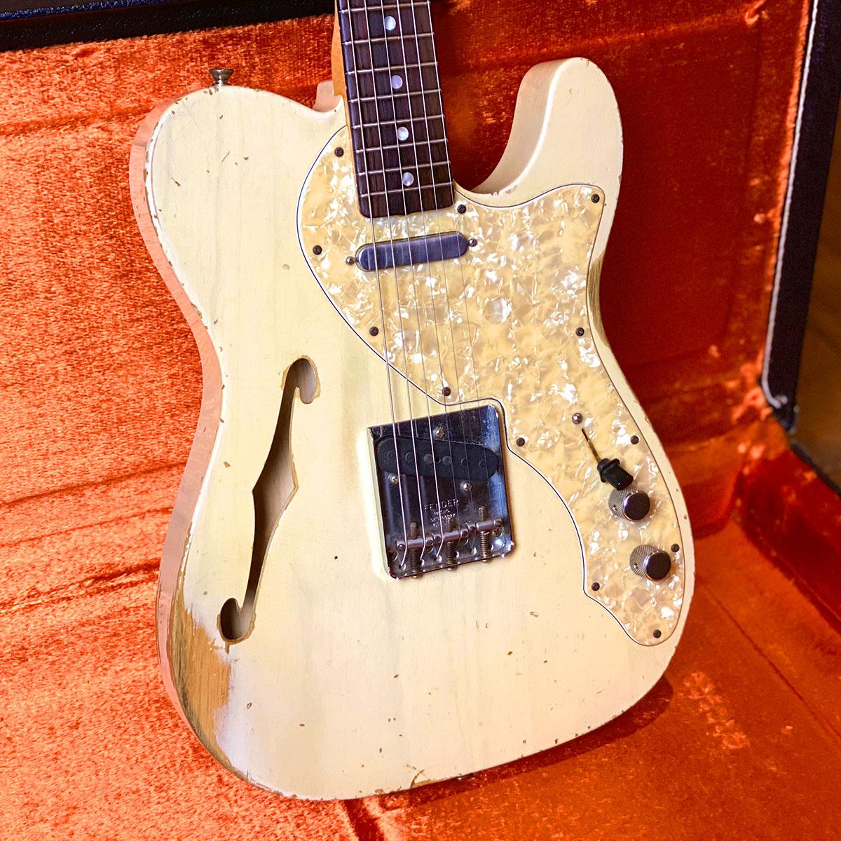 Team Build 1969 Telecaster Thinline Relic Vintage Blonde Fender