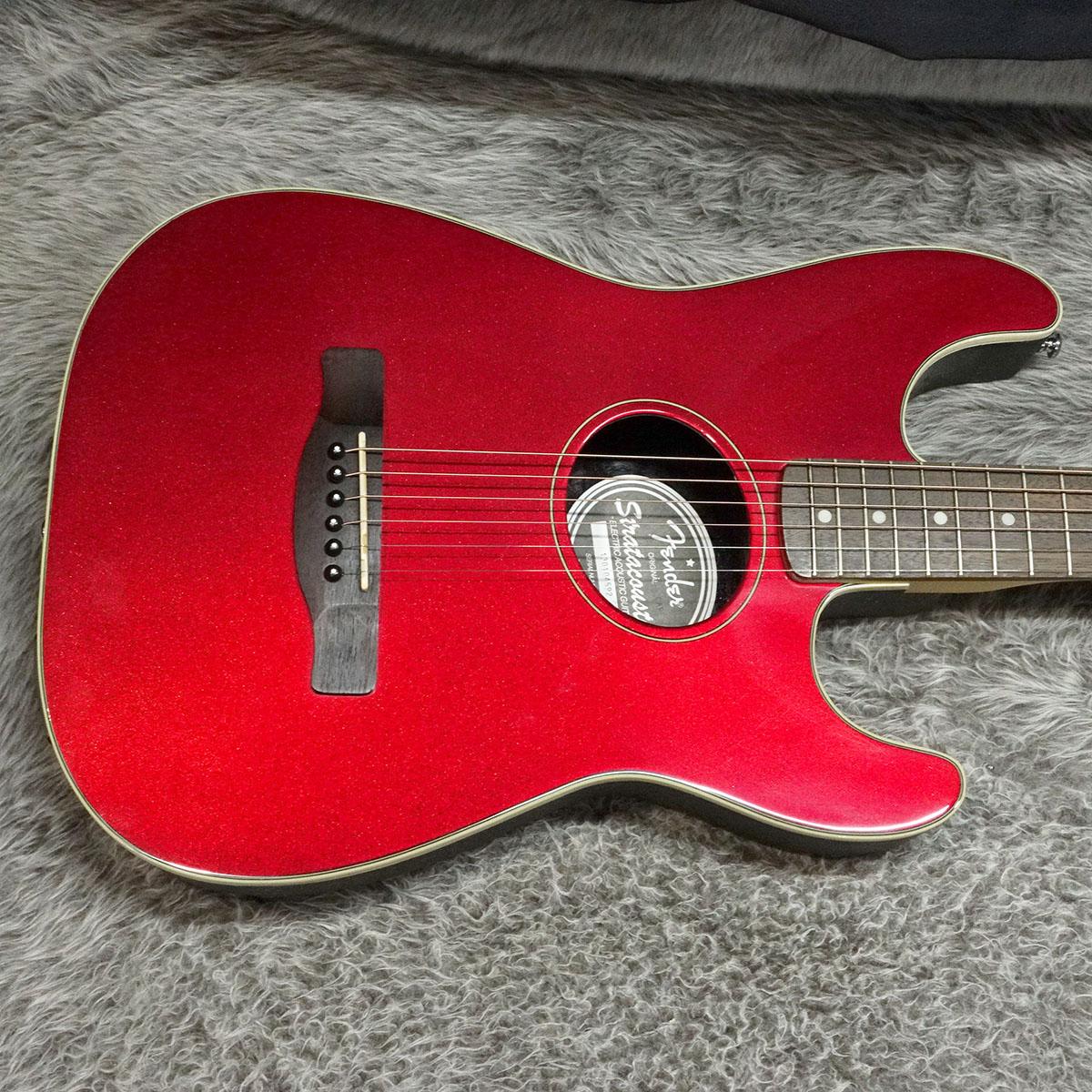 Stratacoustic Candy Apple Red Fender エレクトリック