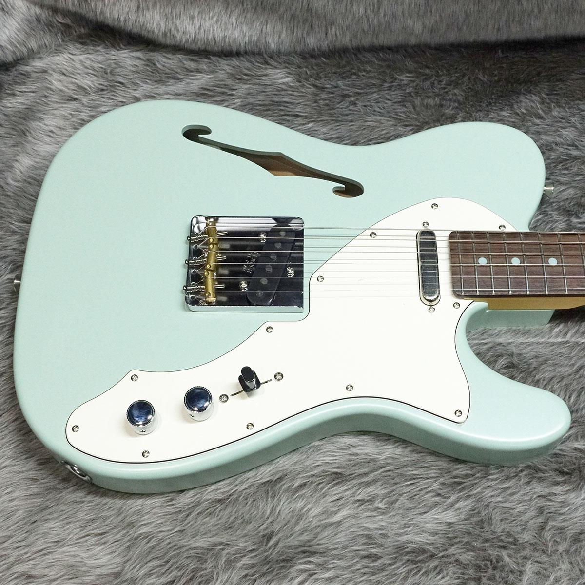 Made in Japan Limited Telecaster Thinline RW Kusumi Green Fender