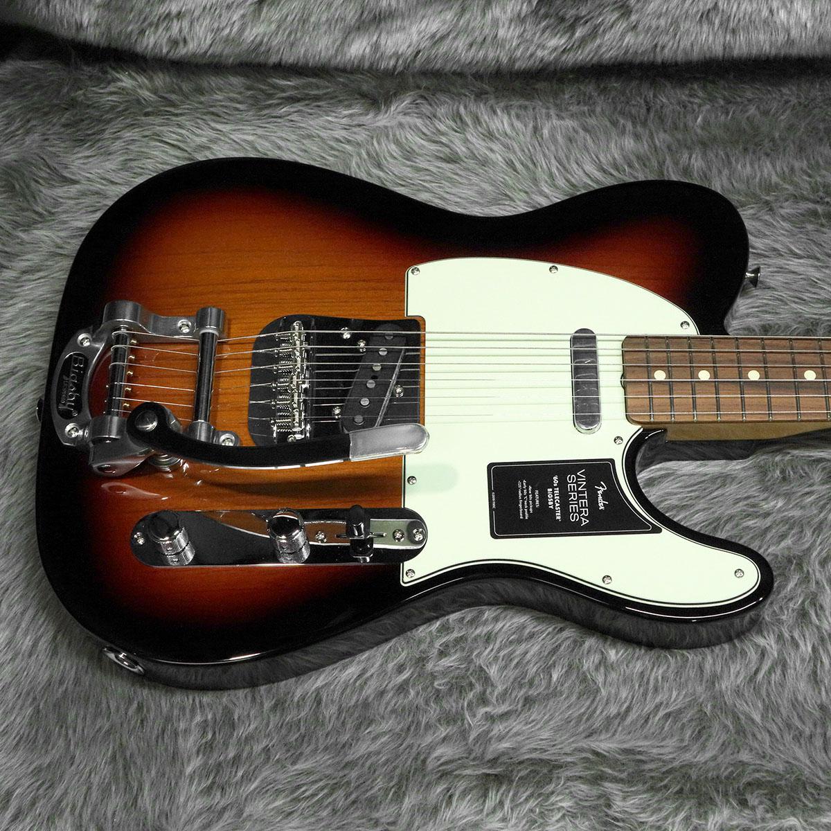 Vintera 60s Telecaster Bigsby, PF 3-Color Sunburst Vintera