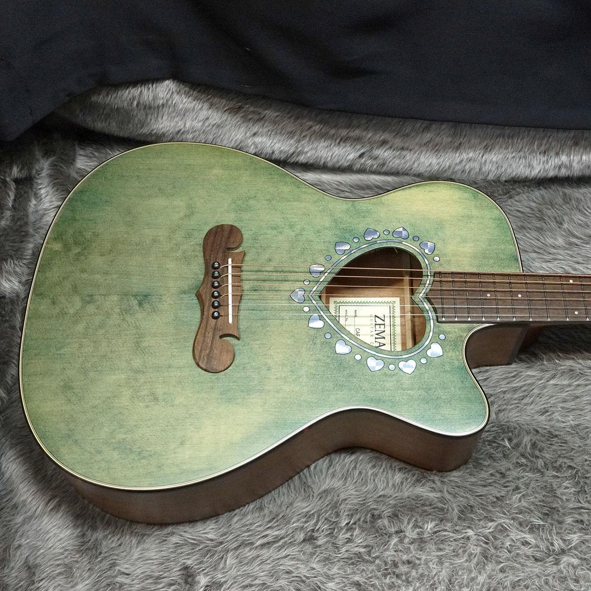 CAF-80HCW Forest Green ZEMAITIS エレクトリック・アコースティック