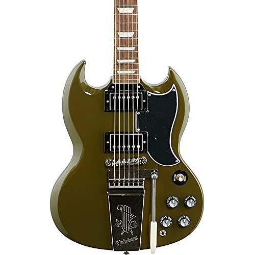 SG Standard '61 Maestro Vibrola Olive Drab Green Epiphone