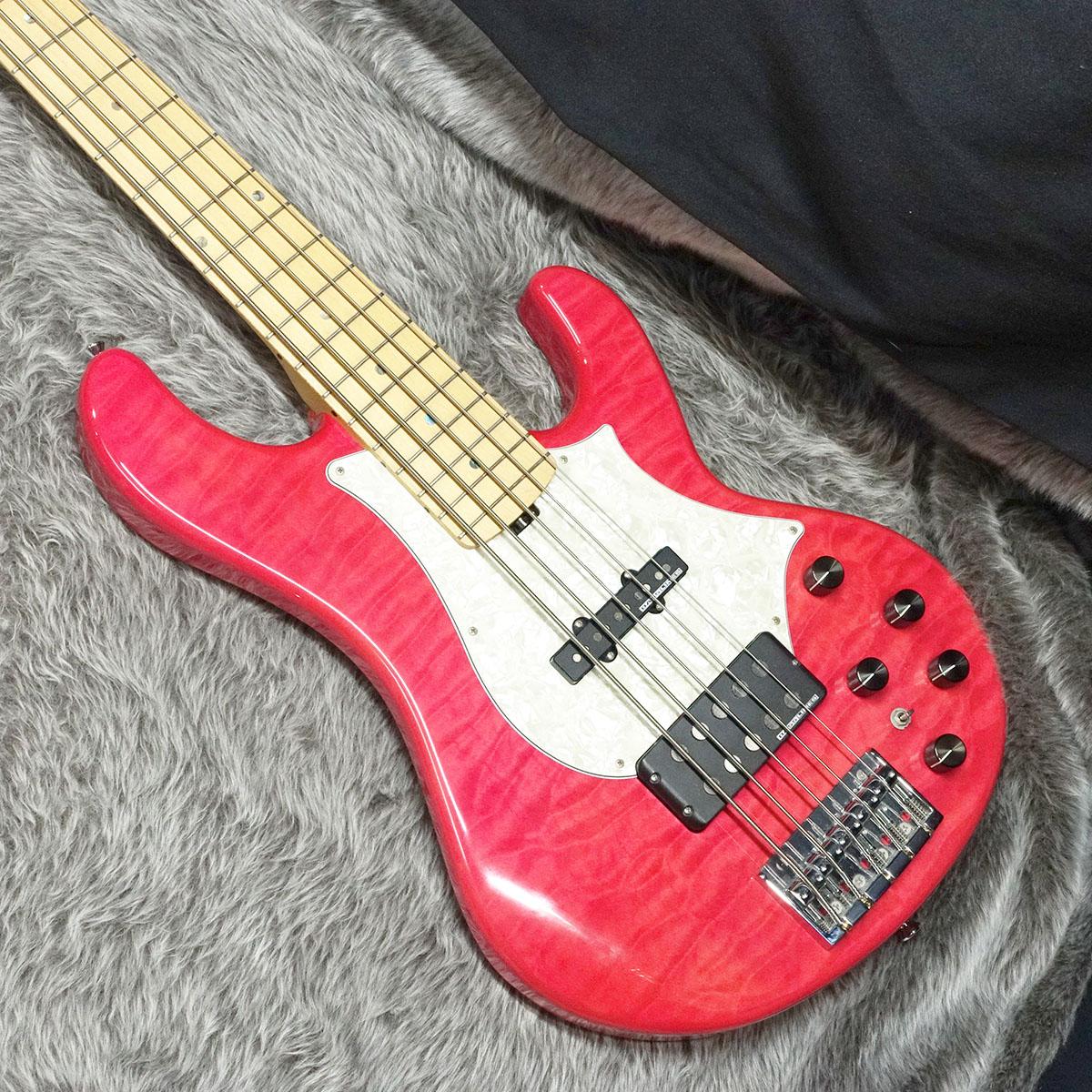 美品 Edwards E-T-170BD レッド ラルク テツヤ ケース付 E-T-170BD See Thru Pink Edwards エレクトリック・ベース その他の