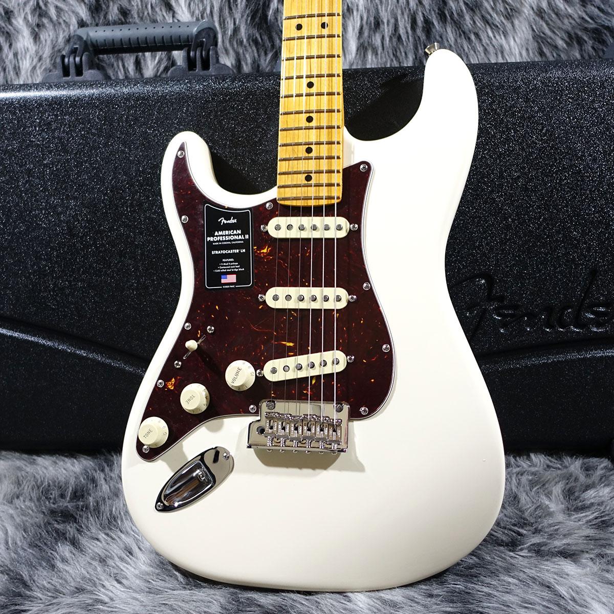 American Professional II Stratocaster Left-Hand Olympic White
