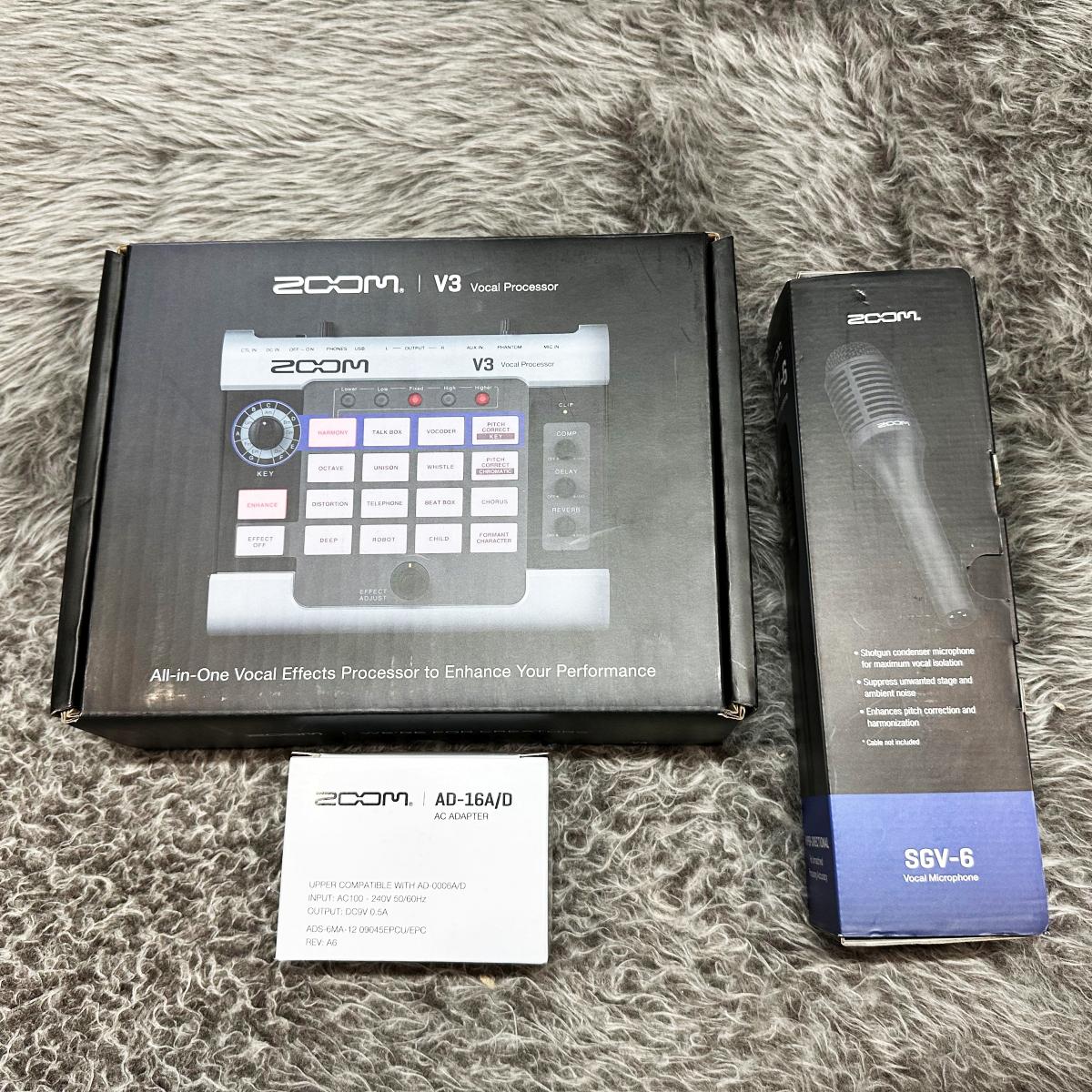 V3 VOCAL PROCESSOR ZOOM ボーカルエフェクター マルチエフェクター