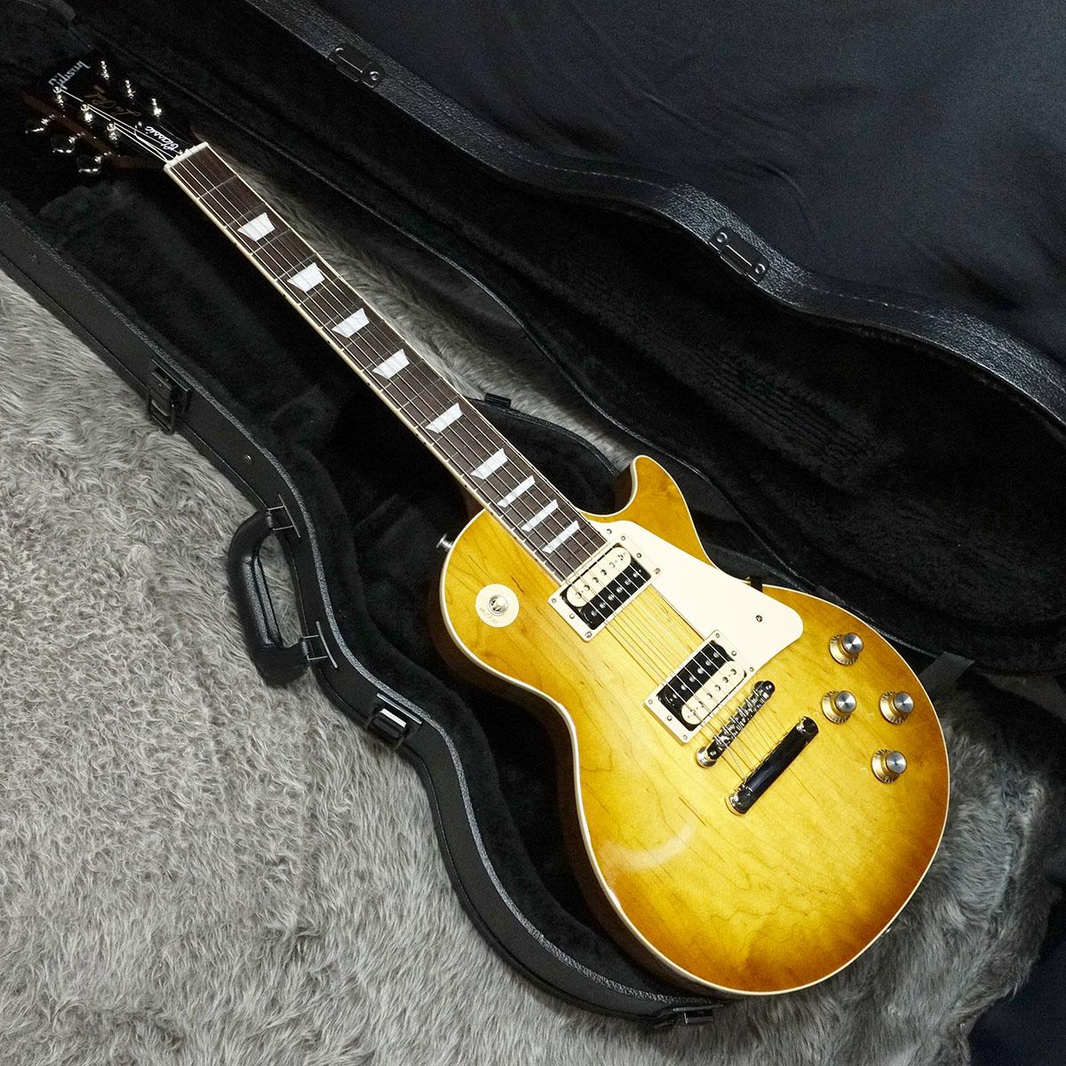 LPタイプ　サンバースト　調整済み　Leopard　トラ杢　レスポール　ロック　入門　けいおん  エレキギター (0220360737) Les Paul Classic Honey Burst Gibson エレクトリックギター レス