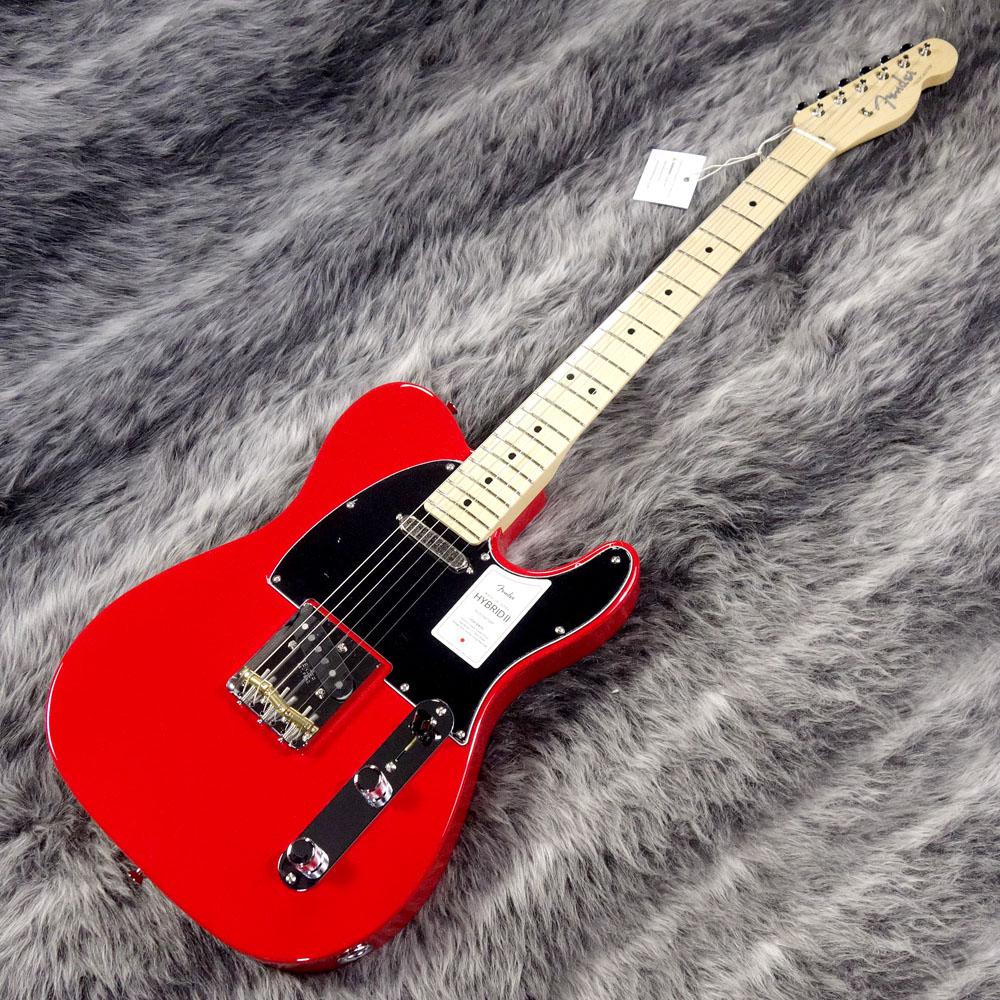 moon テレキャスタータイプレッド Made in Japan Hybrid II Telecaster Modena Red/M Fender