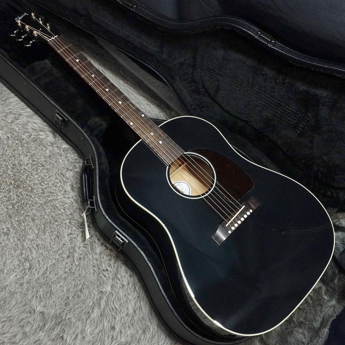 Gibson J-45 アコースティックギター ブラック Gibson J-45 Custom Ebony アコースティックギター ギブソン | 島村
