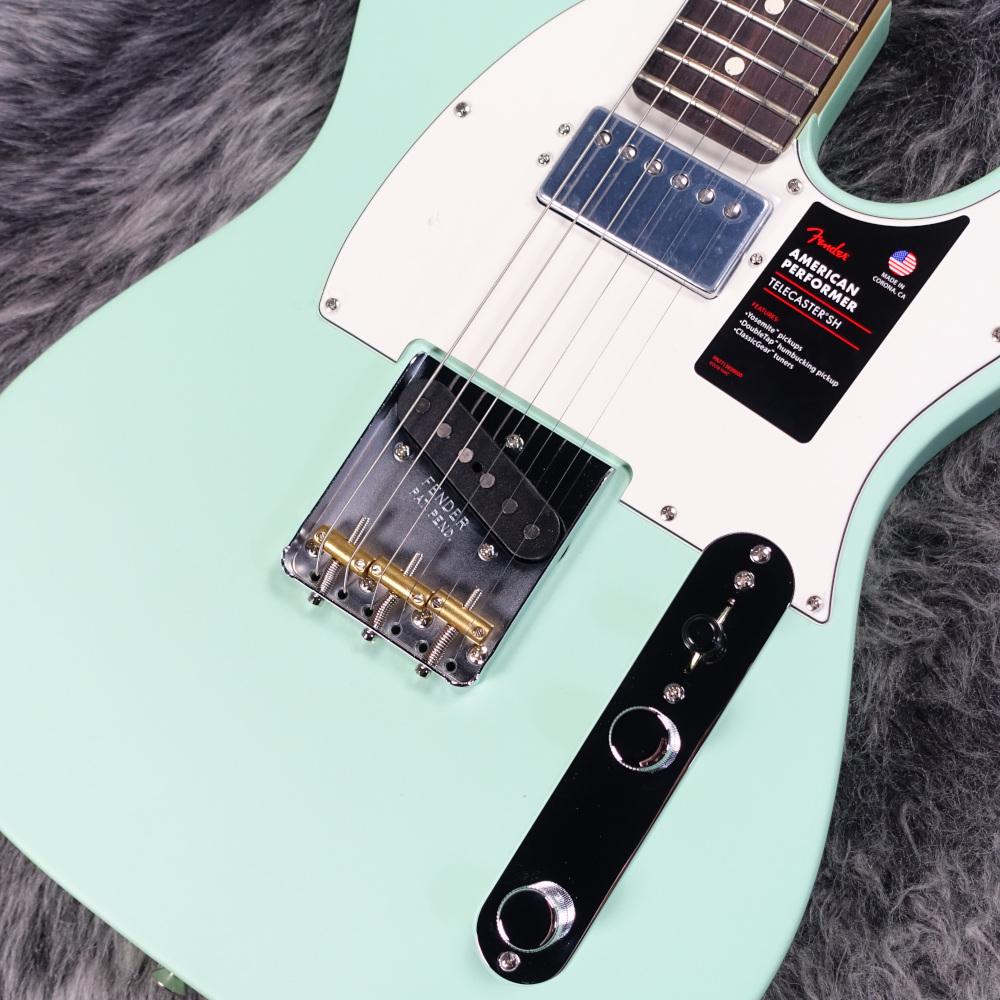 ハードレリック’59 テレキャスタータイプ 希少ピックアップ搭載 サーフグリーン American Performer Telecaster with Humbucking Satin Surf Green