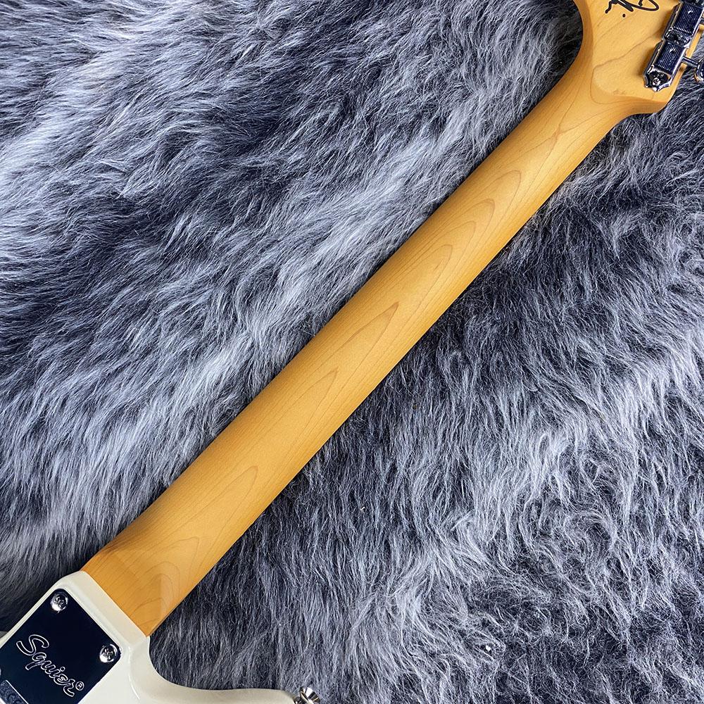 J Mascis Jazzmaster Gold Anodized Pickguard Vintage White Squier