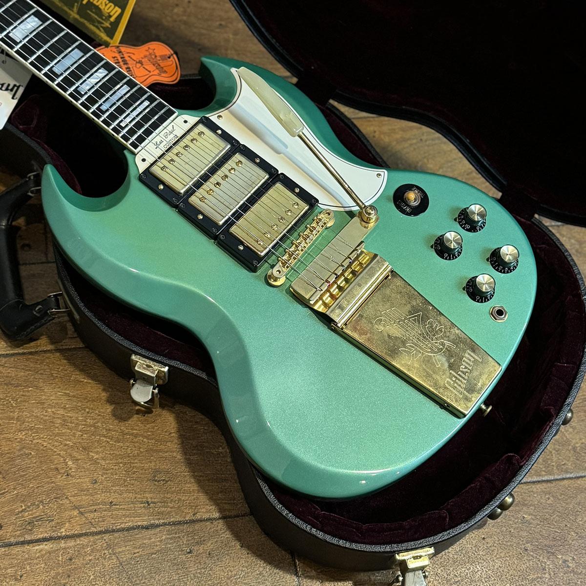 Les Paul SG Custom Maestro Vibrola Inverness Green 3PU Modified
