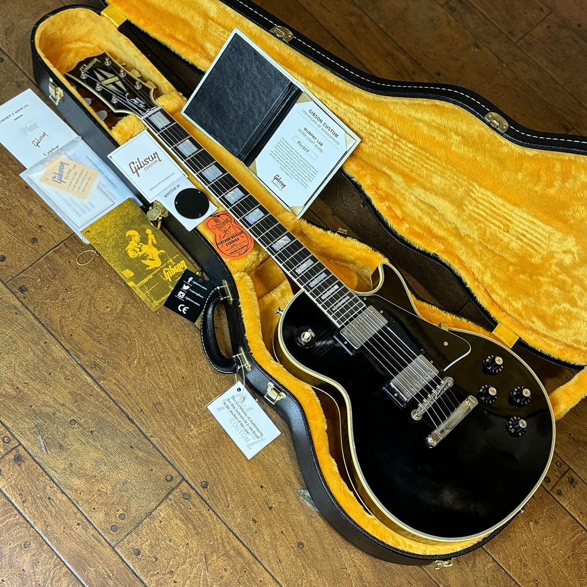 Murphy Lab 1968 Les Paul Custom Ebony Ultra Light Aged Gibson
