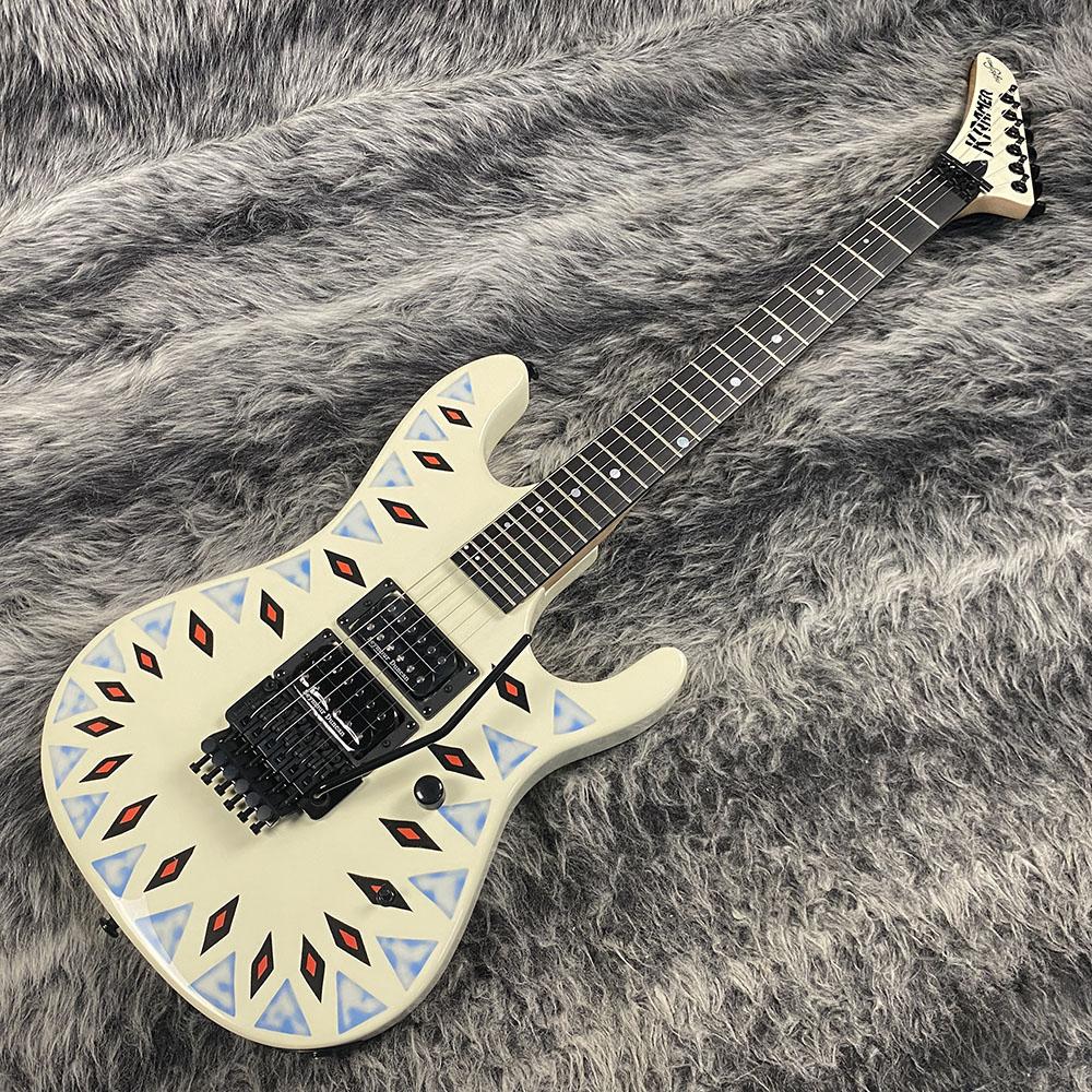 NightSwan Vintage White with Aztec Graphic KRAMER エレクトリック